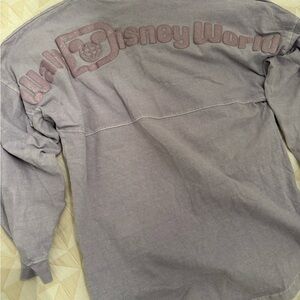 Disney Long Sleeve Tee in Dusty Lavender with Logo